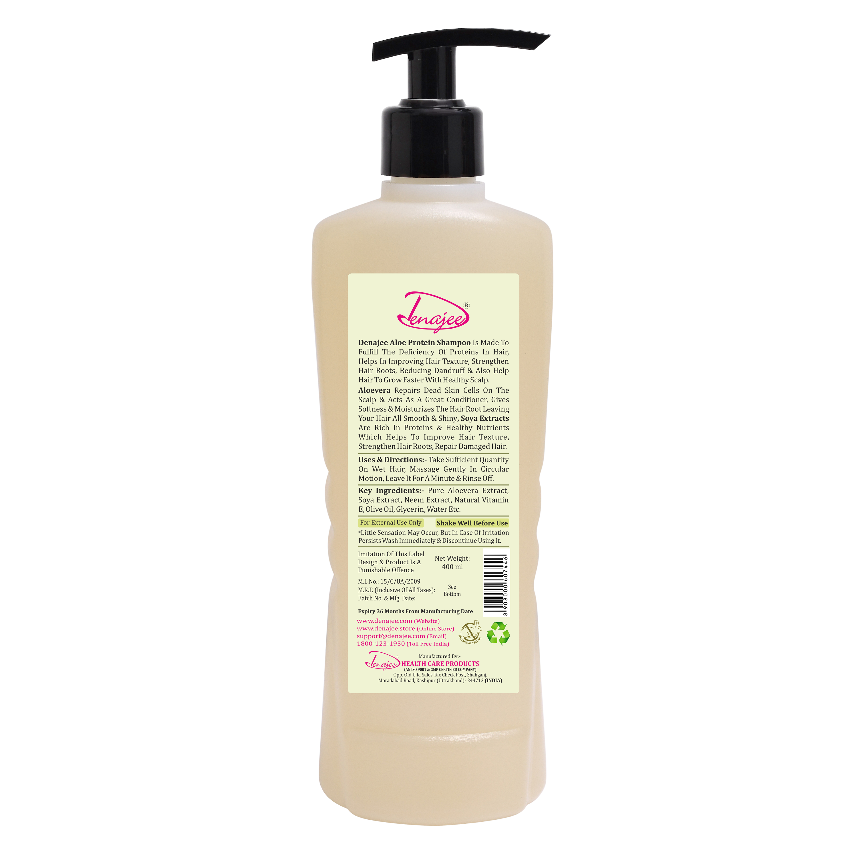 DENAJEE Aloe Protein Shampoo