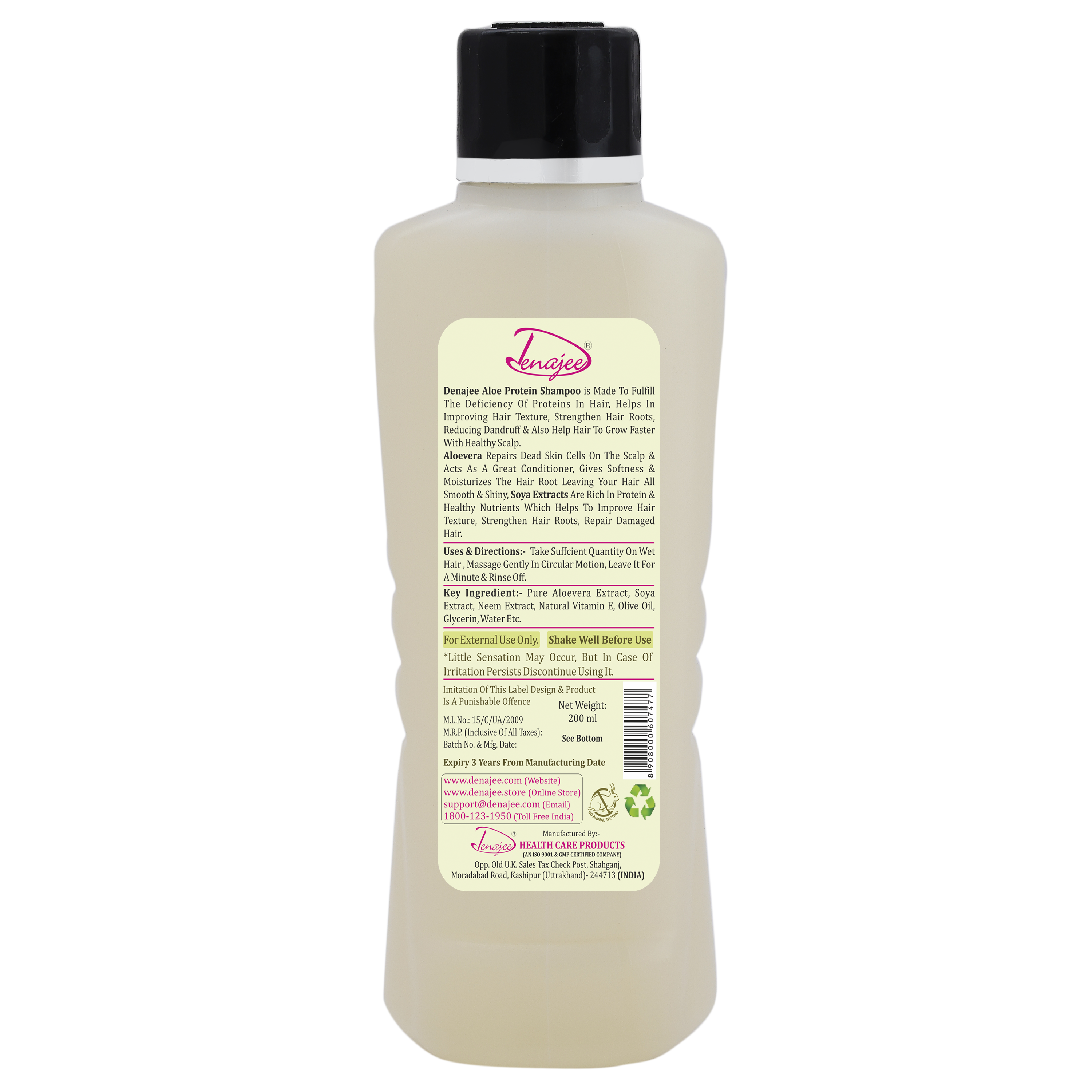 DENAJEE Aloe Protein Shampoo