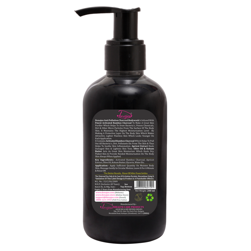 DENAJEE Anti Pollution Charcoal Bodywash