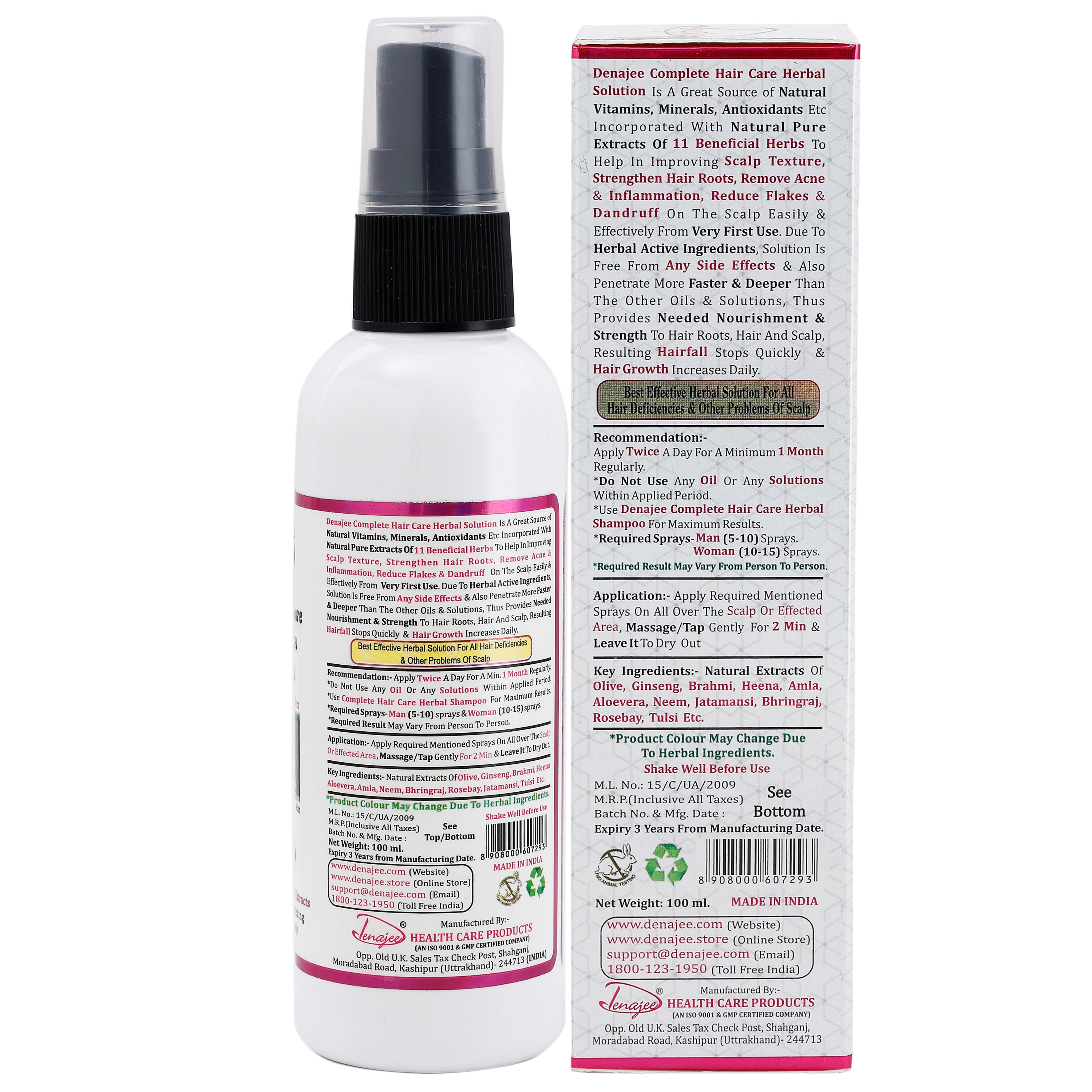 DENAJEE Complete Hair Care Herbal Solution