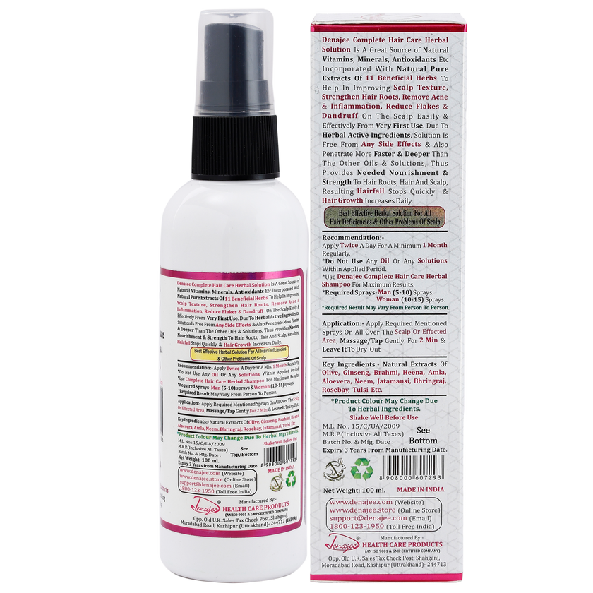 DENAJEE Complete Hair Care Herbal Solution