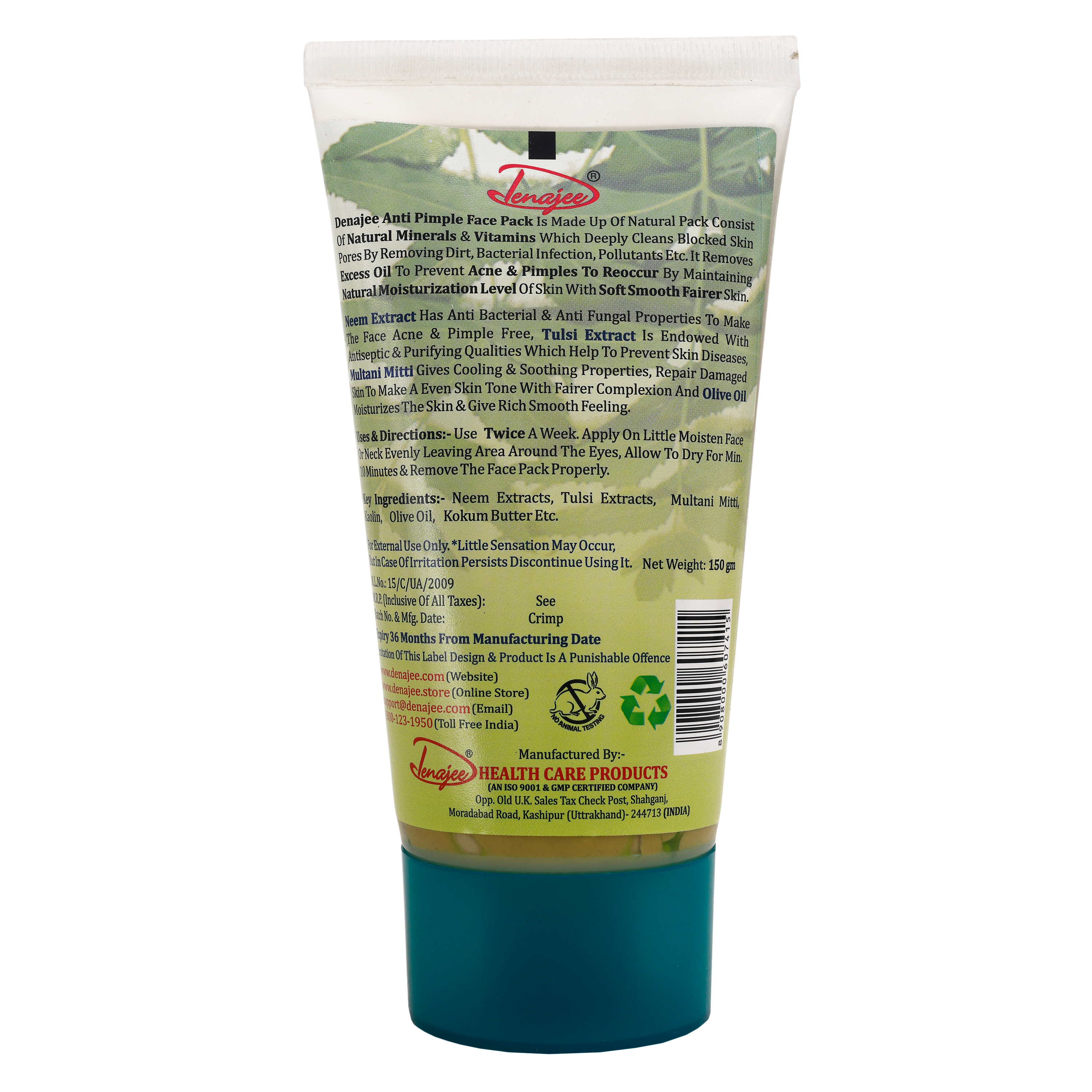 DENAJEE Herbal Anti Pimple Face Pack