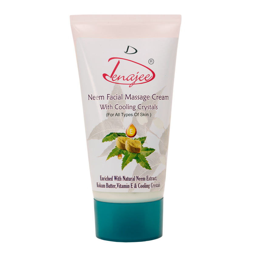 DENAJEE Neem Facial Massage Cream With Cooling Crystals