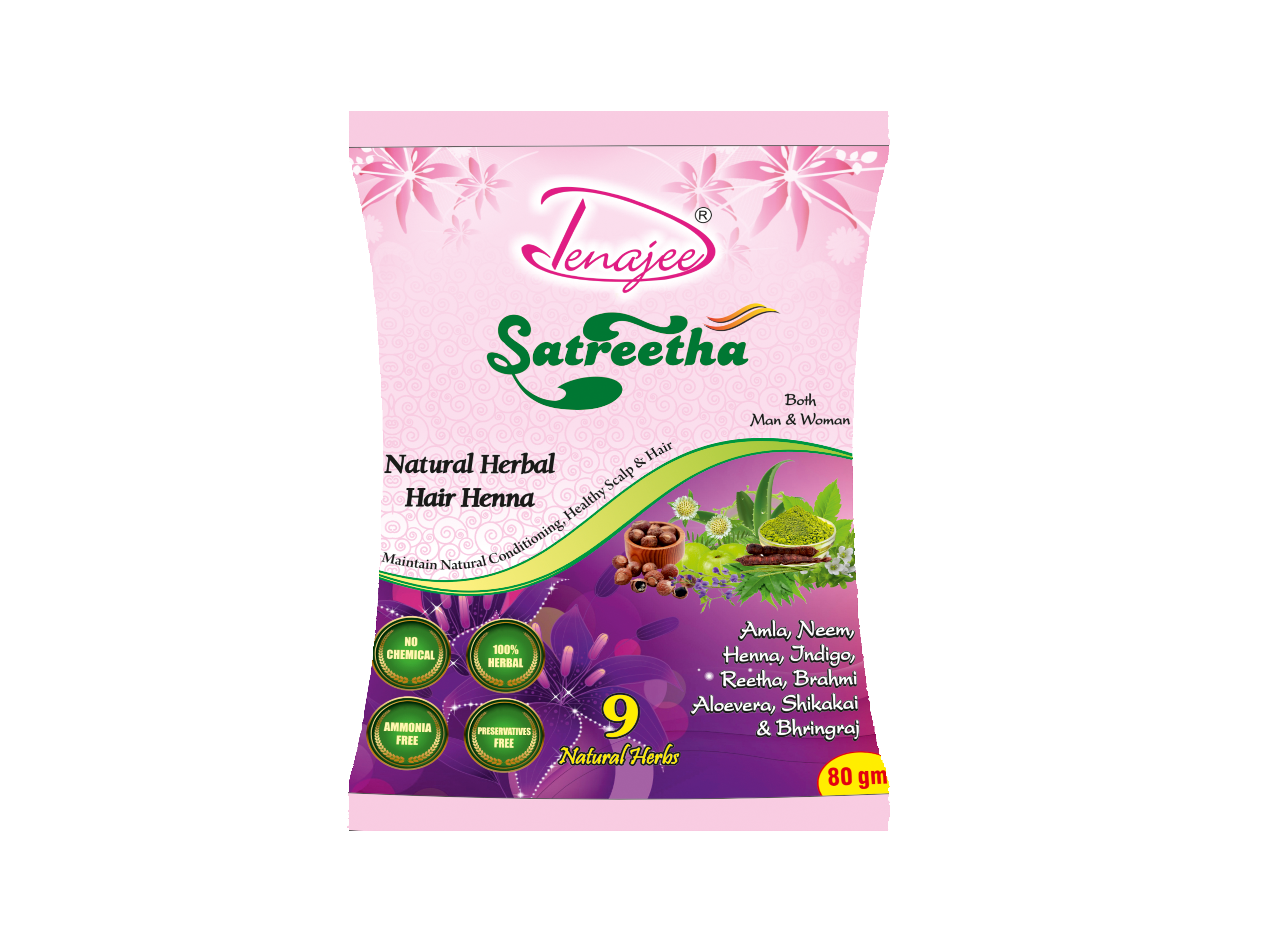 DENAJEE Satreetha Natural Herbal Hair Henna