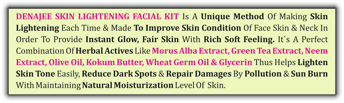 DENAJEE <br>Skin Lightening Facial Kit</br>