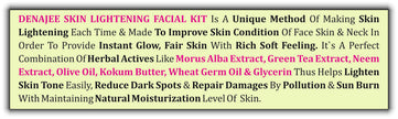 DENAJEE <br>Skin Lightening Facial Kit</br>