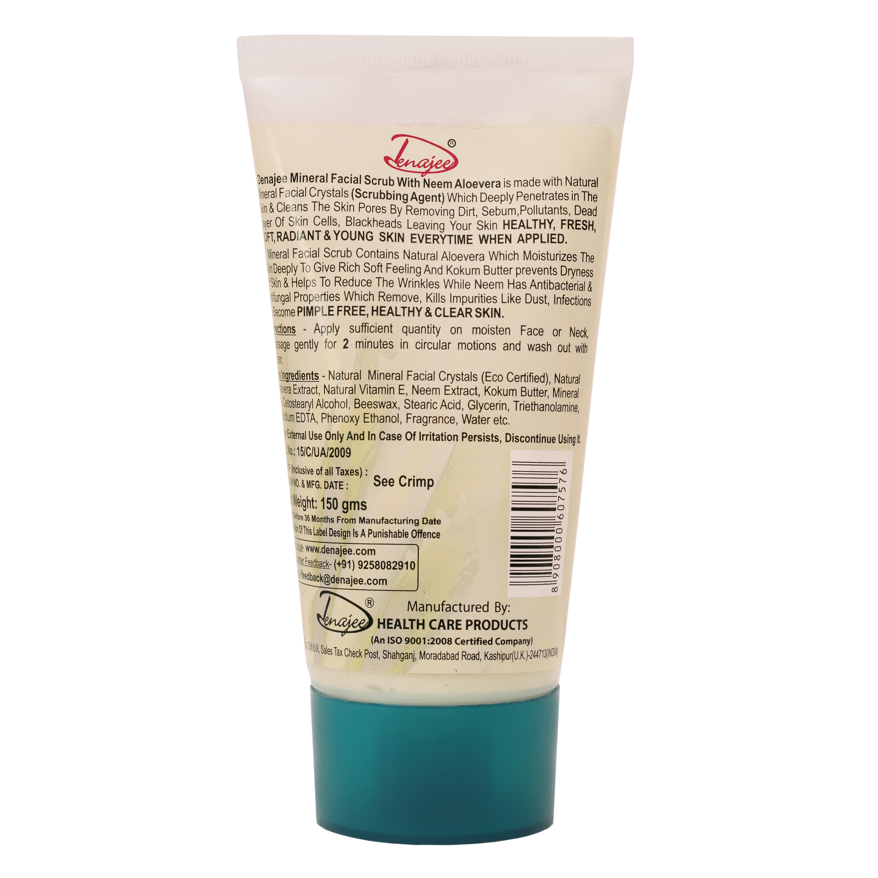 DENAJEE Mineral Facial Scrub With Neem Aloevera