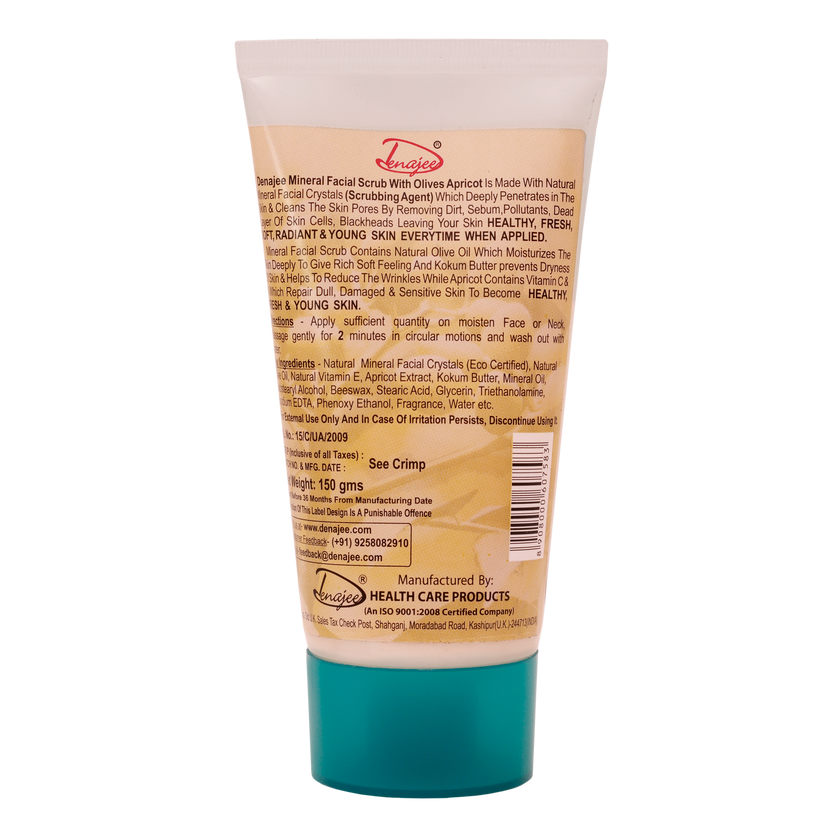 DENAJEE <br>Mineral Facial Scrub With Olives Apricot</br>