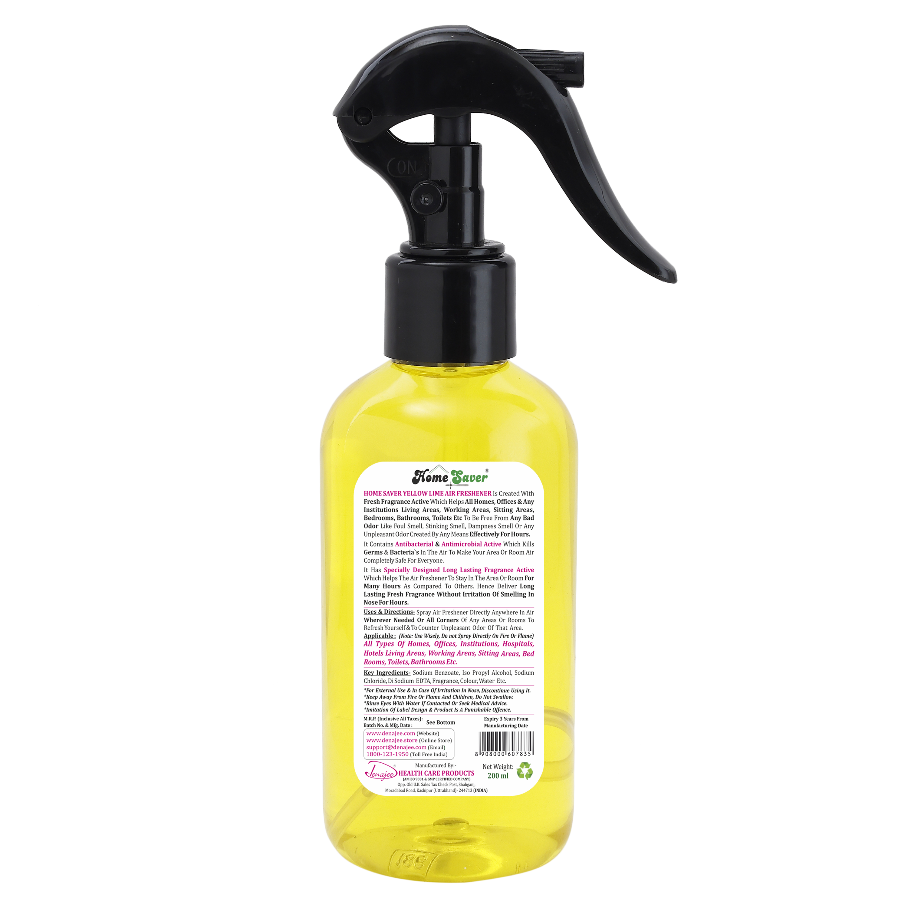 HOME SAVER Yellow Lime Air Freshener