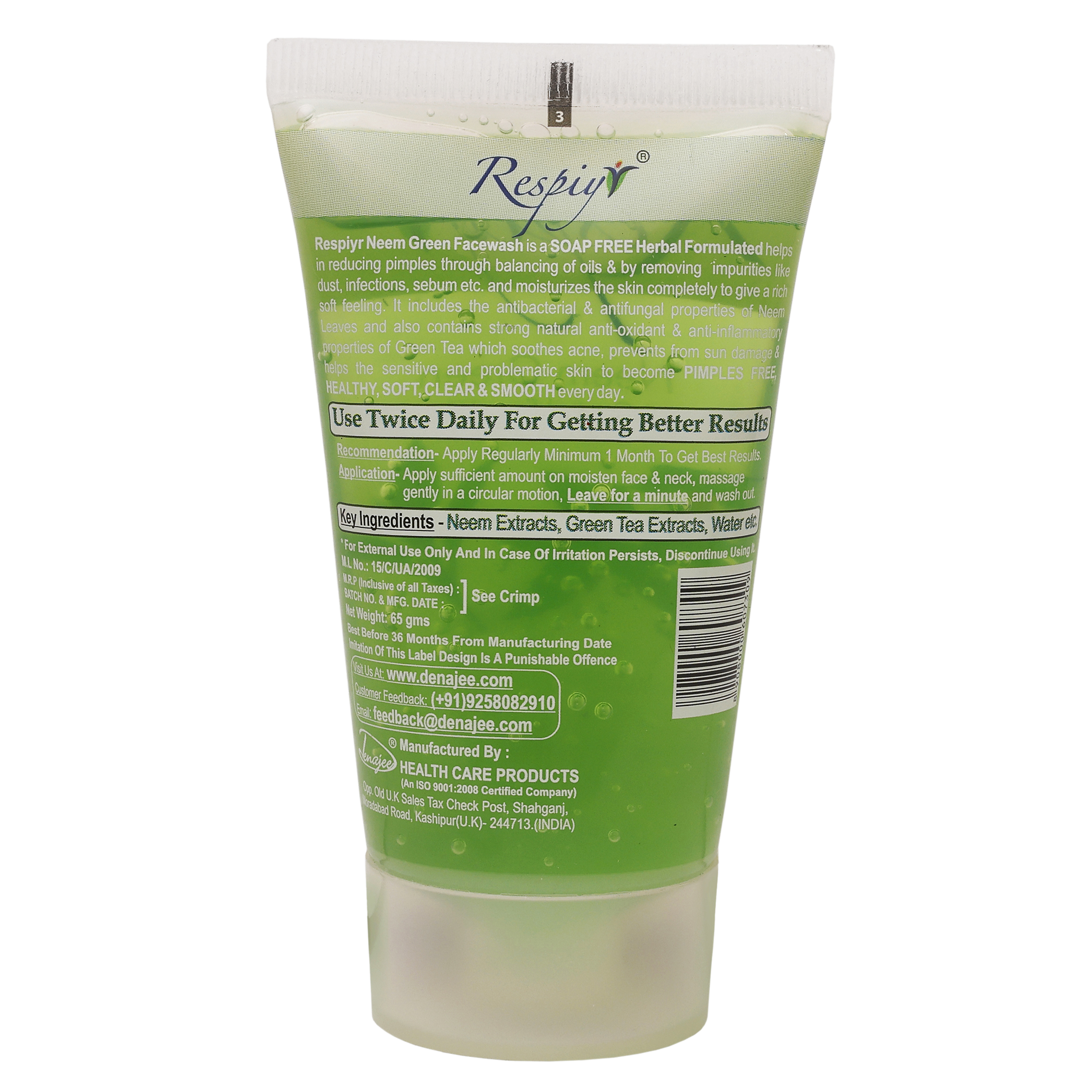 RESPIYR Neem Green Oil Control Face Wash