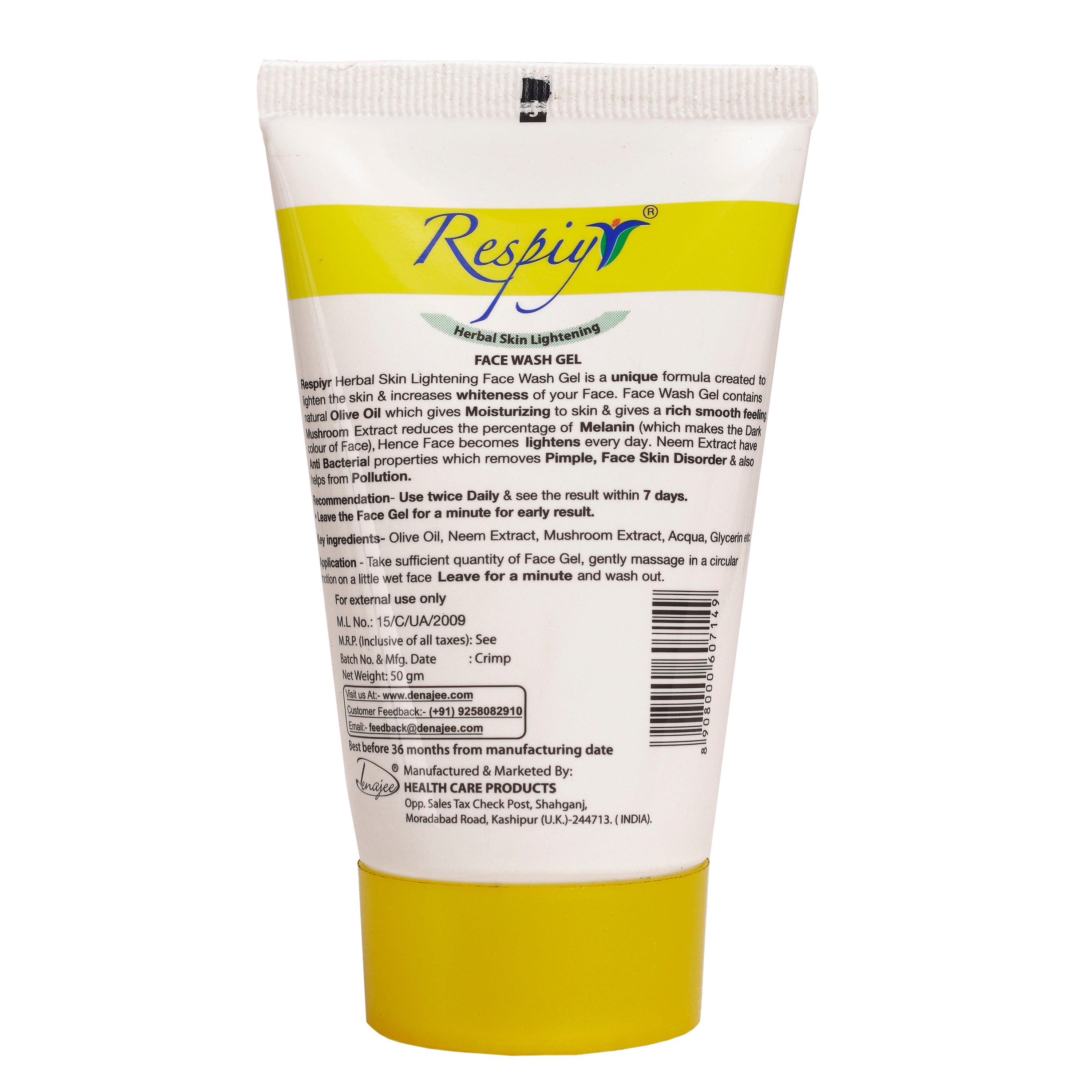 RESPIYR Skin Lightening Face Wash Gel