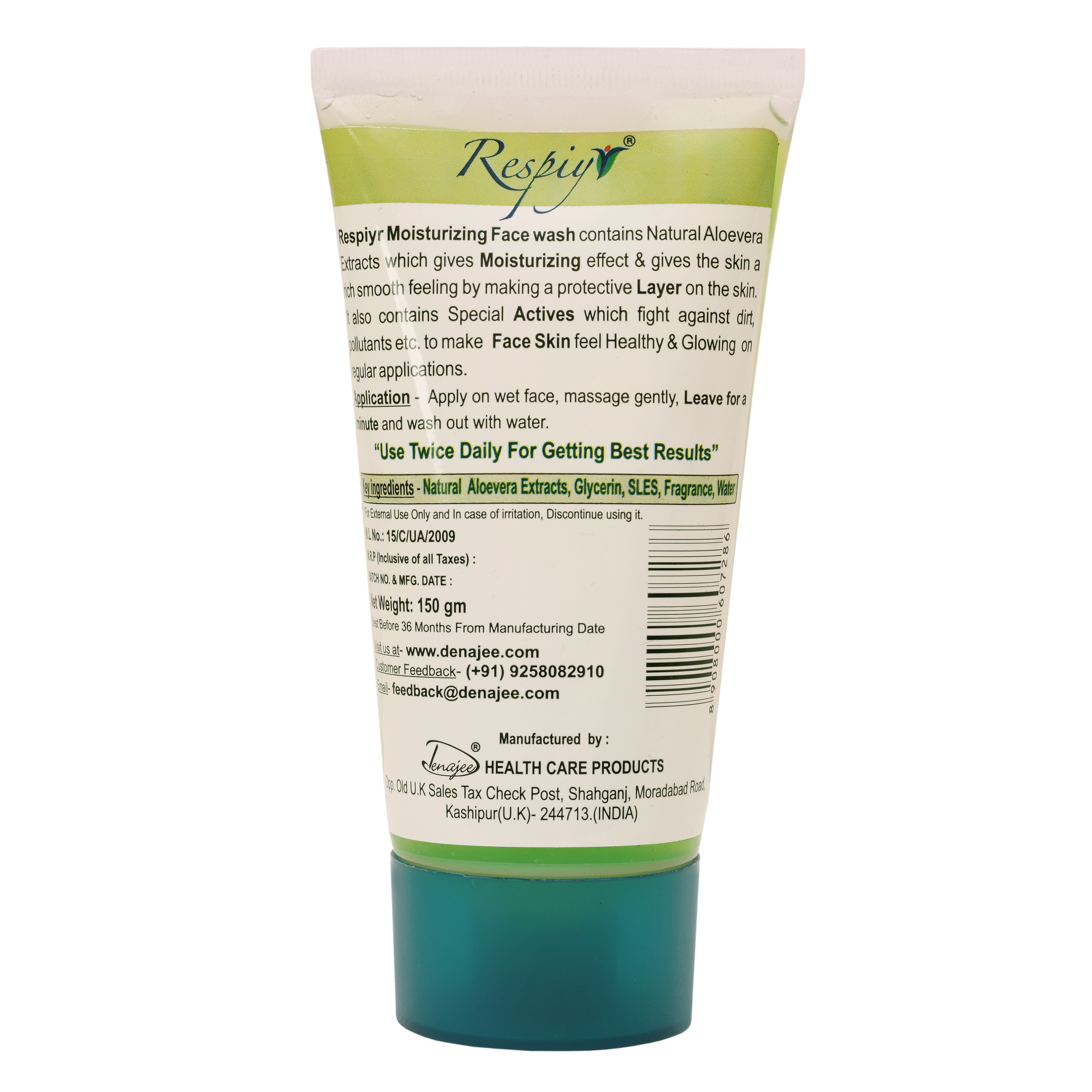 RESPIYR Moisturizing Aloevera Face Wash