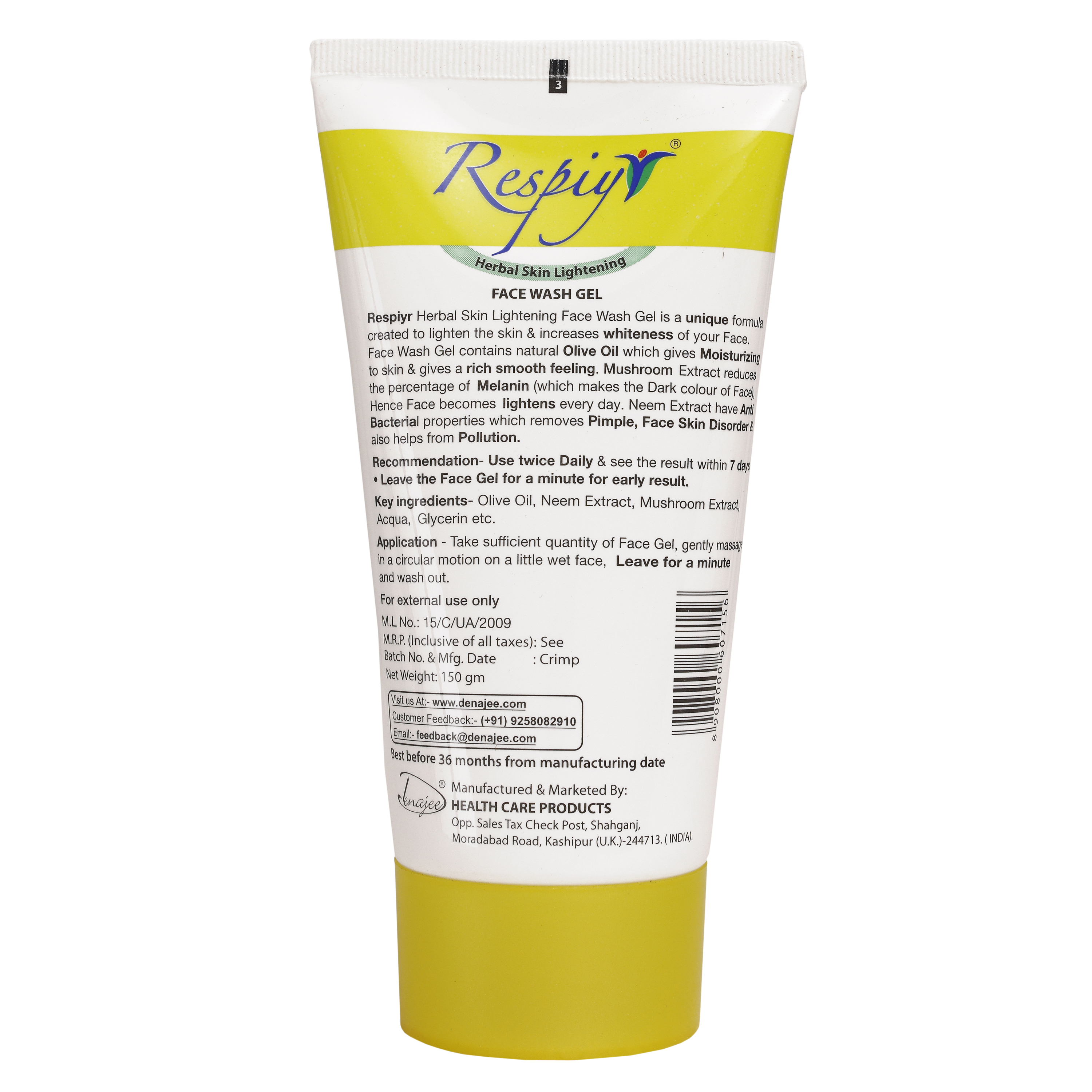 RESPIYR Skin Lightening Face Wash Gel